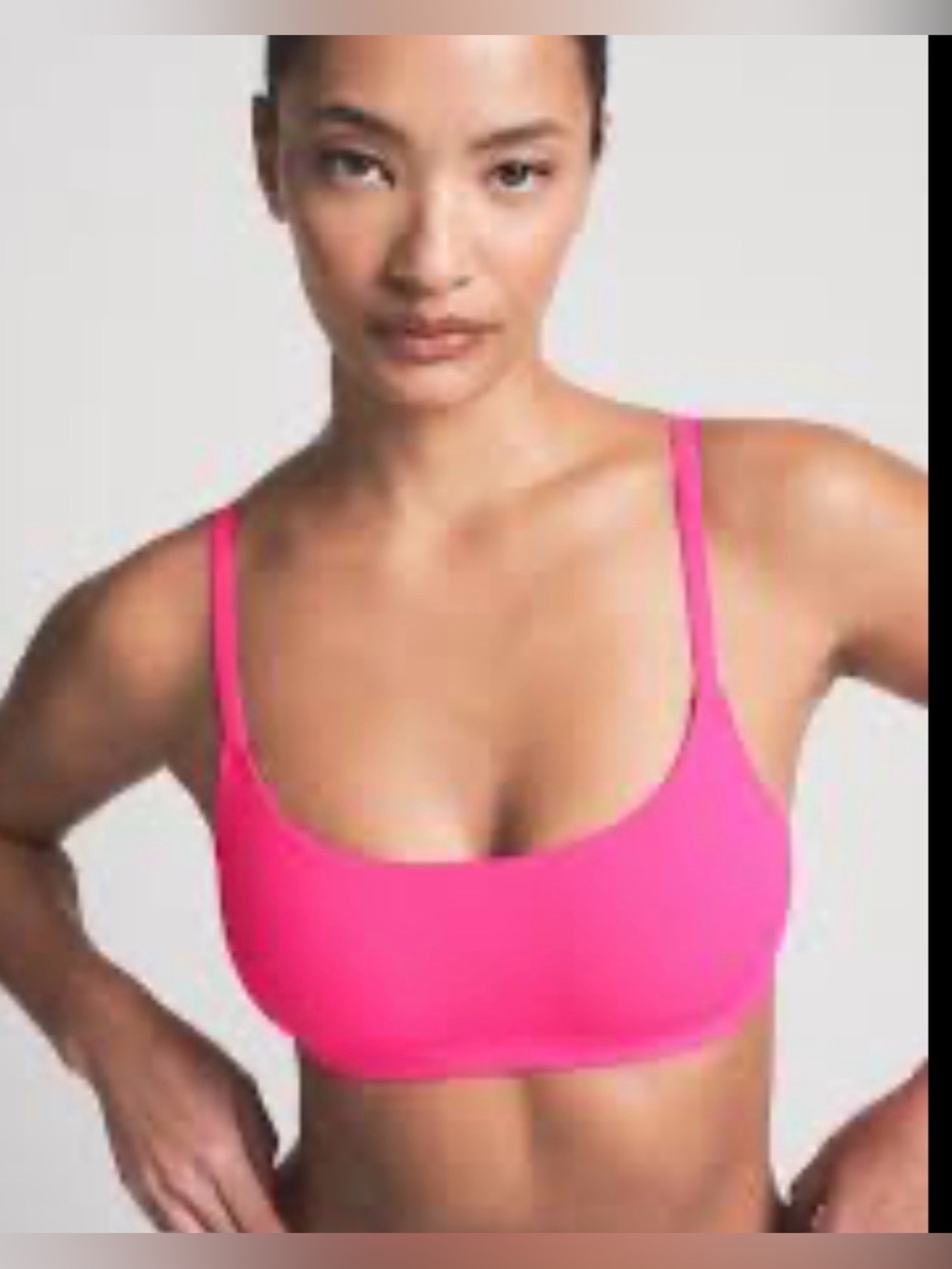 Skims Fits Everybody Seamless Scoop Bralette in Hot Pink